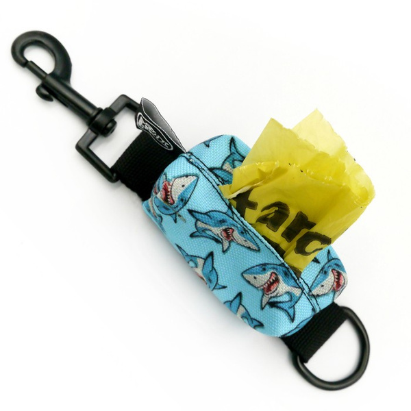 Pouch for poop bags Shark Psiakrew
