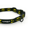 Dog Collar Psiakrew Bat Dog, 2 cm 0.78"  wide, for small dogs, black extras