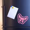 French Bulldog Psiakrew dog car sticker for dark car bodies
