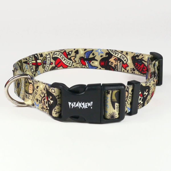 Dog Collar Psiakrew Dog Tattoo 2.5 cm 1"  wide