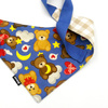 Teddy Bear Psiakrew Bandana, gebundenes Taschentuch, Baumwollschal