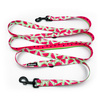 Dog Leash Watermelon width 2.5 cm, 1"  wide, big black snap hook
