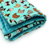Dog Blanket French Bulldogs Psiakrew, Mat, Minky fleece plaid