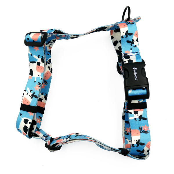 Geschirr für Hund Spotted Cow Psiakrew für einen großen Hund, 3 cm Band