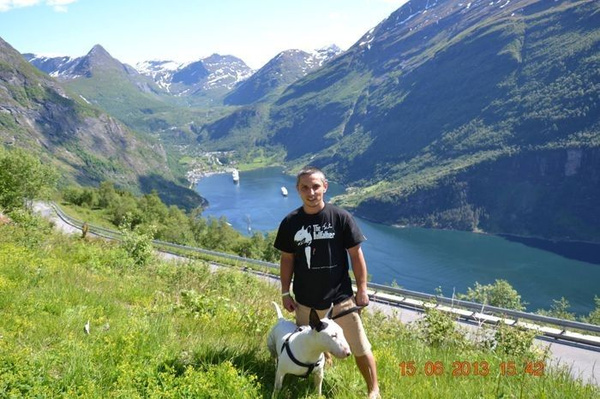 T-shirt Bull Terrier Bull Father Psiakrew