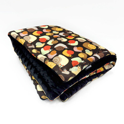 Koc dla psa Rodzinka Ślimaków Psiakrew mata, pled  polar Minky