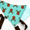 Premium Dog Bandana Rudolf Reindeer handkerchief style to tie around your pet’s neck