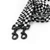 Hundeleine Checker Psiakrew, Breite 2,5 cm, Karabiner 6 cm schwarz