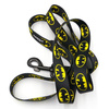 Dog Leash Batdog width 2.5 cm, 1"  wide, big black snap hook 8 cm