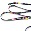 Walking leash for Dog Crazy Leopard Psiakrew, width 1,5 cm, black snap hook 6 cm