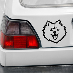 Spitz Psiakrew dog car sticker for light car bodies