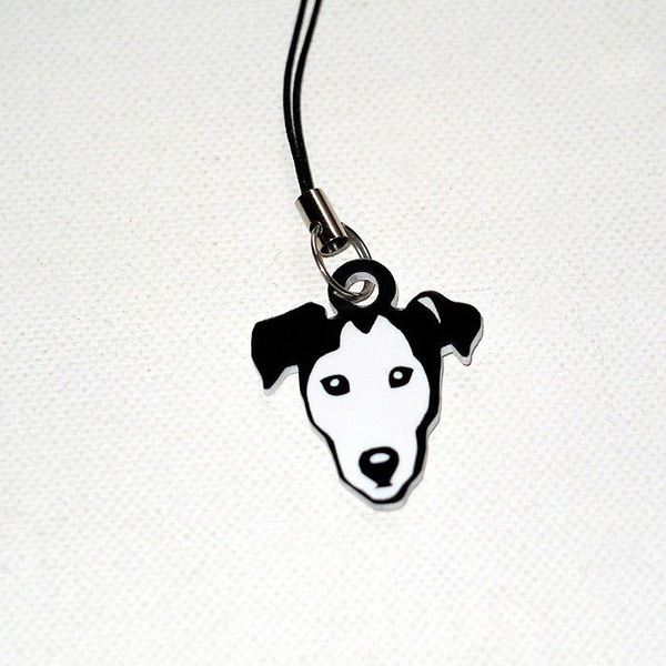 Pies Jack Russell Terrier breloczek, przywieszka do telefonu, charms