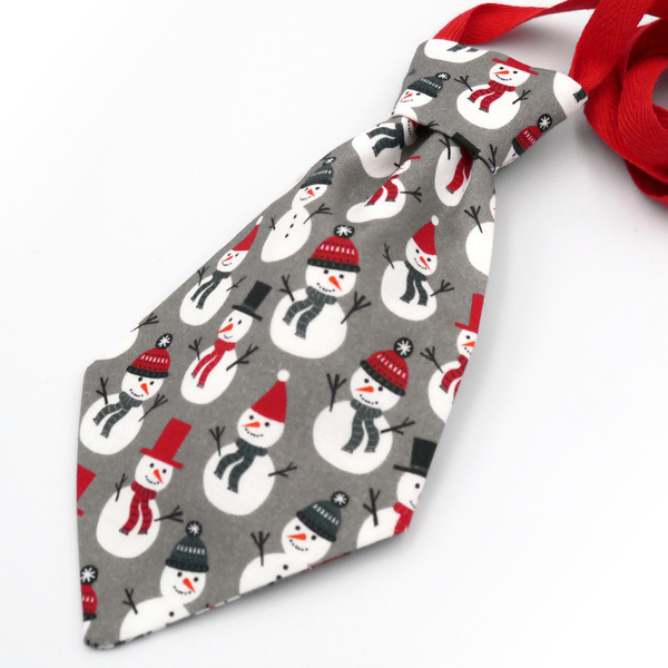 Christmas Snowman Dog Tie by Psiakrew