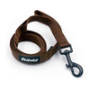 Brown Dog Leash width 2 cm 0.78 ", black extras