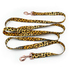 Dog Leash Tarzan width 2.5 cm, 1" wide, pink gold, big snap hook 8 cm