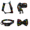 ACCESSORY KIT. Medium dog. Psiakrew Invaders Series; Collar, Harness, Leash, Bow tie