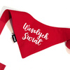 Bandana dla Psa Wesołych Świąt Psiakrew, personalizowana chusteczka, czerwona apaszka dla pupila
