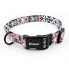 Dog Collar Psiakrew Llama 2.5 cm 1" wide, black extras
