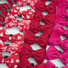 Velvet pink bow tie for a dog an elegant ornament for special occasions, attached to the collar