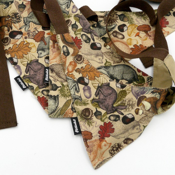 Forest Treasures Psiakrew Bandana, gebundenes Taschentuch, Baumwollschal