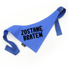 Niebieska Personalizowana Bandana dla psa, Twoje Logo Grafika, wiązana chusteczka, apaszka Psiakrew