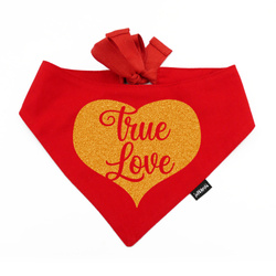 Psiakrew Rot Bandana für den Hund True Love