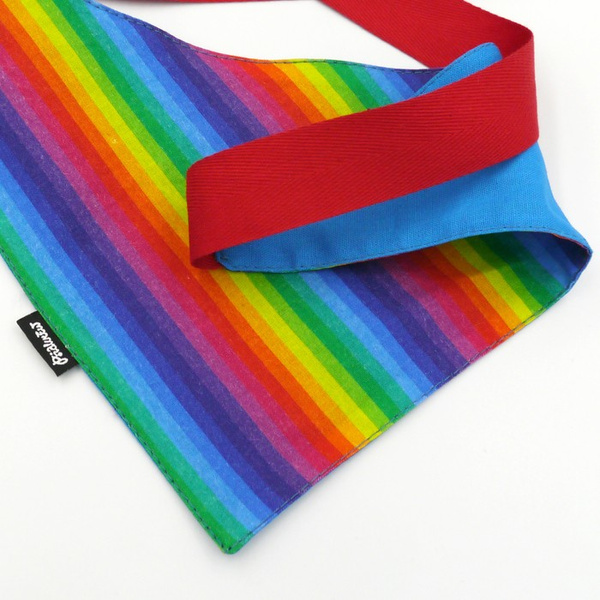 Premium Dog Bandana Rainbow handkerchief style to tie around your pet’s neck