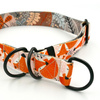 Foxy Lady- Half-Clamp-Halsband, 3 cm breit, für mittlere und größere Hunde, schwarze Beschläge