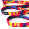 Długa Smycz Dla Psa Tie Dye Przepinana Regulowana szerokość 2 cm, czarny karabińczyk 7 cm