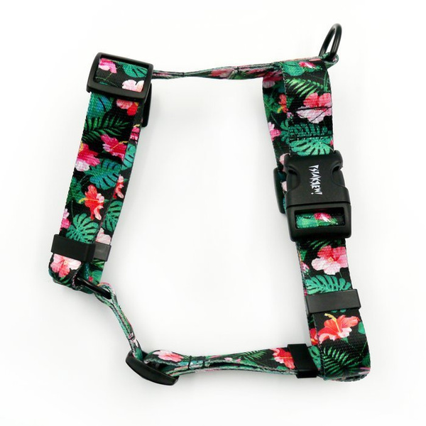 Harness for Dog, Model Tropical Monstera Guard Harness