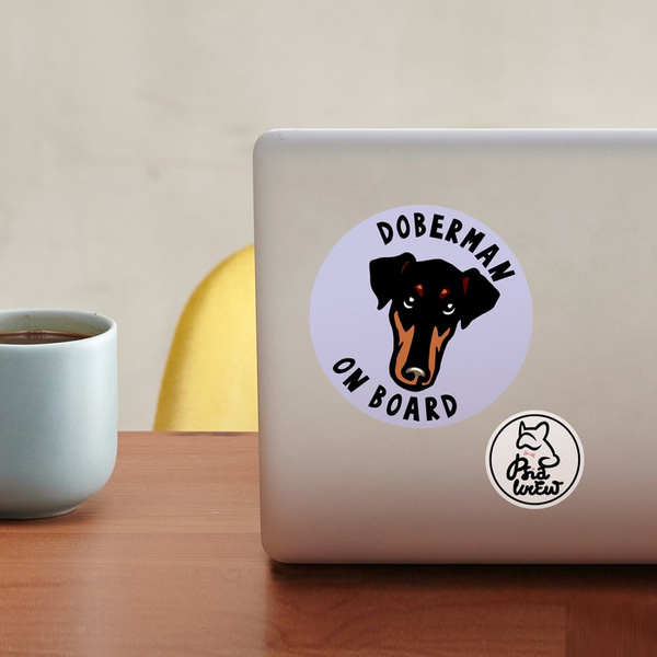 Doberman Dog Sticker for Car Bumper Auto Moto Car Body Rear Window