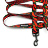 Smycz Dla Psa Przepinana Regulowana Red Hot Chili Psiakrew, 2,5 cm, karabińczyk 6cm czarny