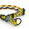 Half-Choke-Halsband Ducky Duck, 2 cm breit, für kleine Hunde, schwarze Accessoires