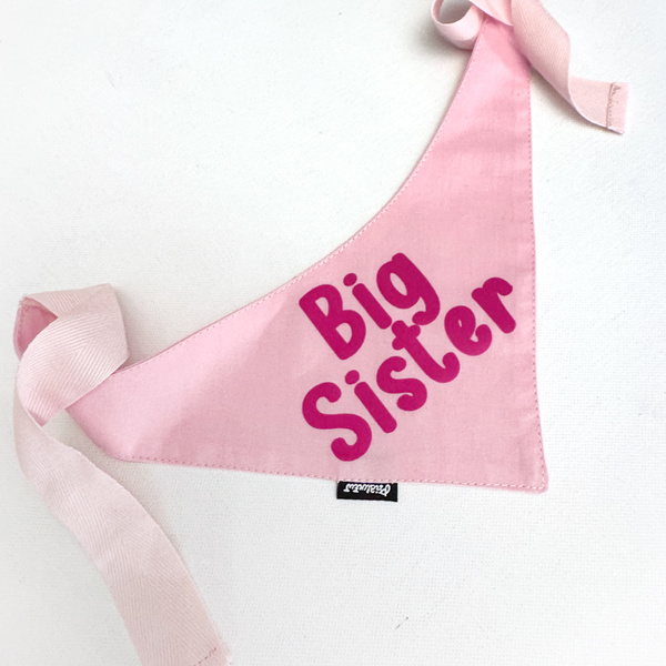 Bandana z imieniem Psa Psiakrew, personalizowana wiązana chusteczka, różowa apaszka