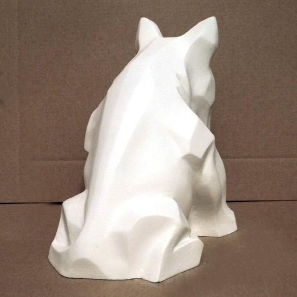 Sculpture Bull Terrier White