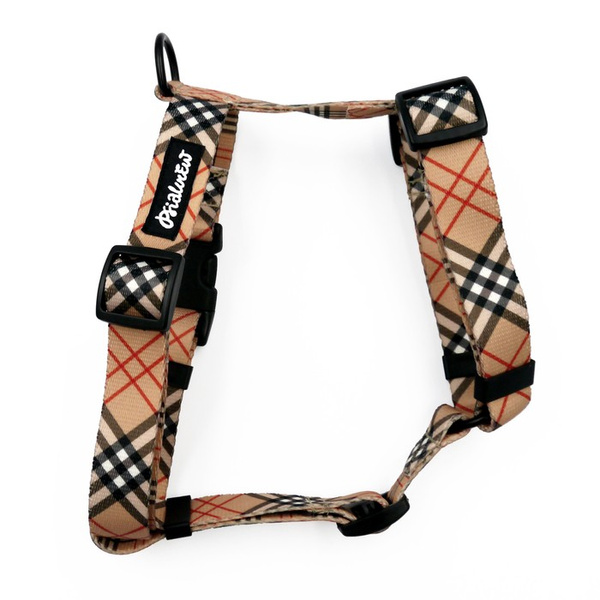 Hundegeschirr Dogberry Psiakrew, mittlere und größere Hunde, 2,5 cm Gurtband, schwarze Beschläge