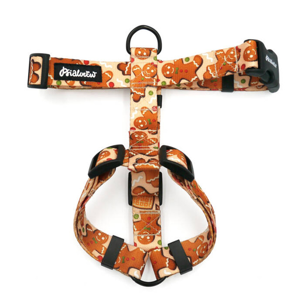 Guard Harness for Dog Cinnamon Gingerbread Psiakrew, black extras