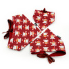 Premium Dog Bandana Santa Clauses handkerchief style to tie around your pet’s neck, Burgundy