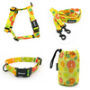 ACCESSORY KIT. Small dog. Lemonade Psiakrew Series; Collar, Harness, Leash, Sachet for dog treats