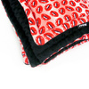 Premium Mat Plaid Blanket for the dog Lipstick Psiakrew Design 