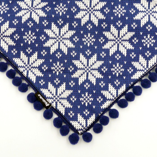 Psiakrew dog bandana, tied handkerchief, Christmas motifs Warm Sweater, pompoms