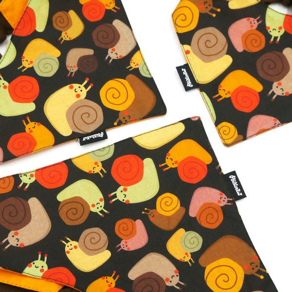 Dog Bandana Snail Family Psiakrew handkerchief style to tie around your pet’s neck