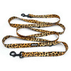 Dog Leash Tarzan width 2.5 cm, 1"  wide, black, big snap hook 8 cm