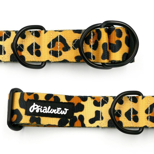 Half-choke collar Tarzan, 3 cm wide, medium and big dogs, black extras