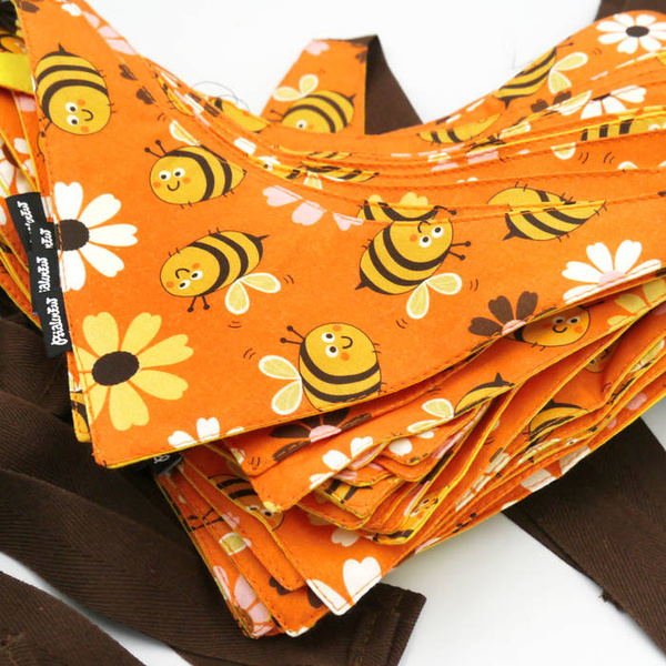 Fleißige Bienen Psiakrew Bandana, gebundenes Taschentuch, Baumwollschal
