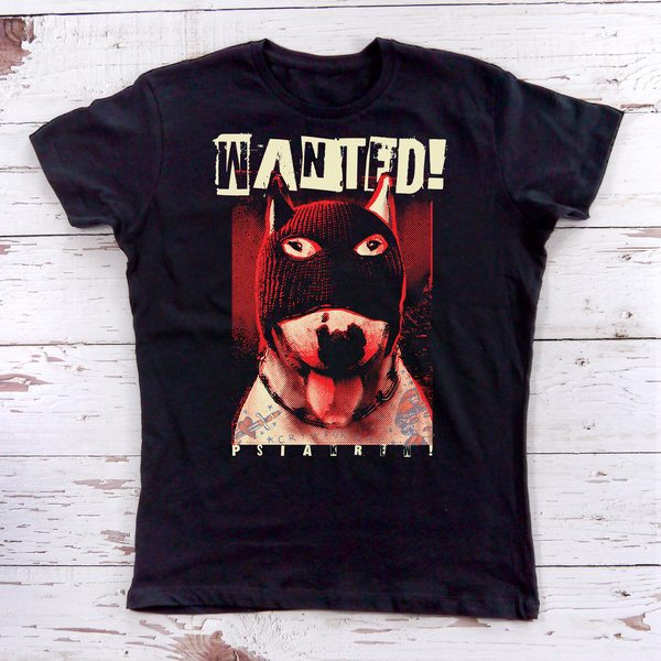 Psiakrew-T-Shirt für Damen Bull Terrier Wanted