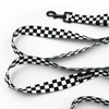 Hundeleine Checker Breite 2,5 cm, 1" breit, schwarzer Karabinerhaken 6 cm