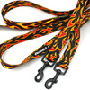 Hundeleine Dog On Fire Psiakrew, Breite 2,5 cm, Karabiner 6 cm schwarz