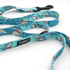 Dog Leash Shark width 2.5 cm, 1"  wide, big black snap hook 8 cm