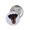 Pin Hund Dobermann Psiakrew Button Badzyk 25mm